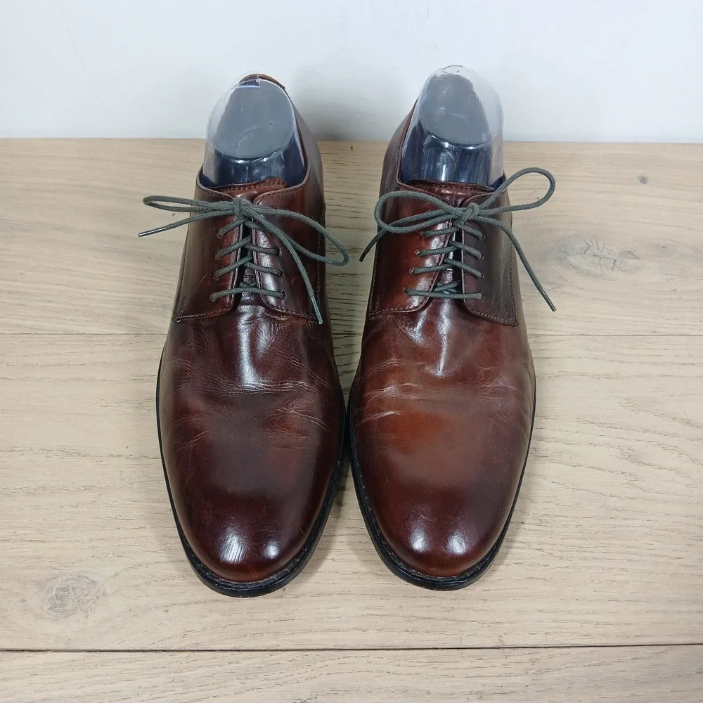 Cole Haan Oxfords Men 10 Brown Leather Lace Up Dress Office Business Classic